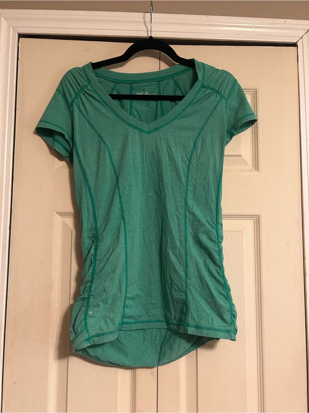 🔥Zella Teal V-Neck Short Sleeve Active Tee